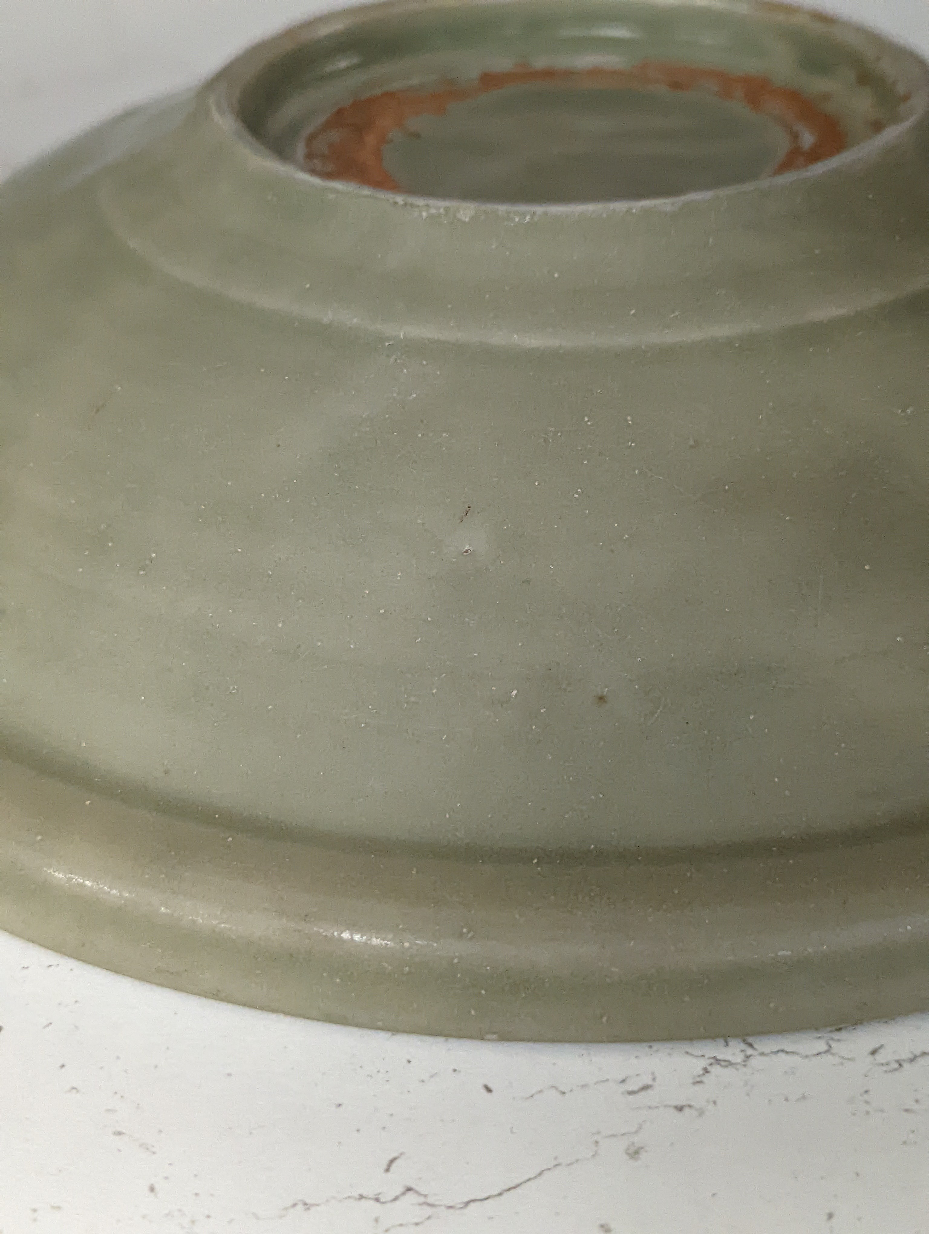 A Chinese Longquan celadon dish, 14th/15th century - 29cm wide